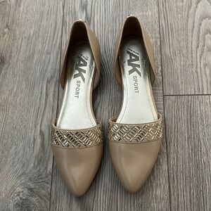 Anne Klein sport nude flats size 9